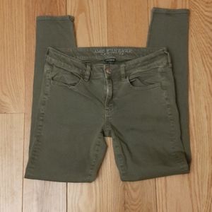 Olive green AE jegging 6